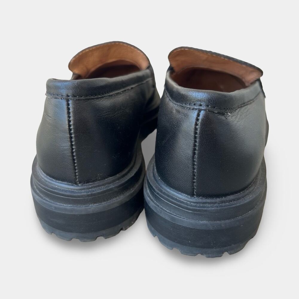 Madewell The Bradley Lug Sole Penny Loafers Leather Black Women’s 7.5 Preppy Y2K - Picture 7 of 9